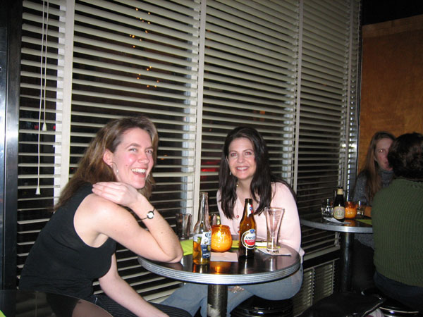 Audience members enjoy the scene at the Club Deluxe